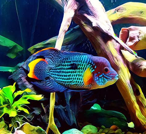 African Cichlid Green Terror Electric Yellow Fish