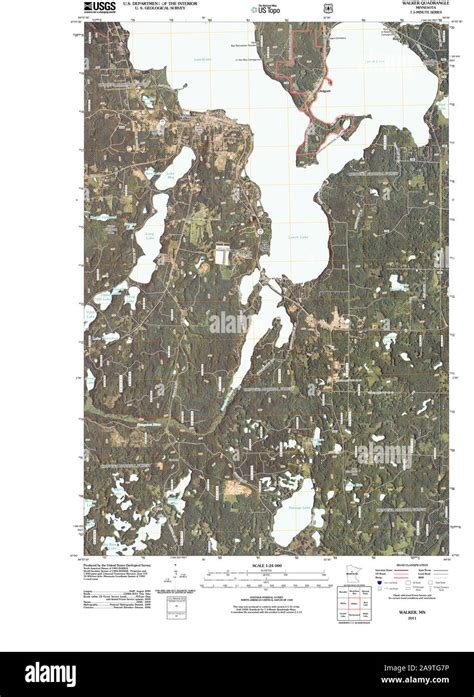 Map of walker minnesota Cut Out Stock Images & Pictures - Alamy