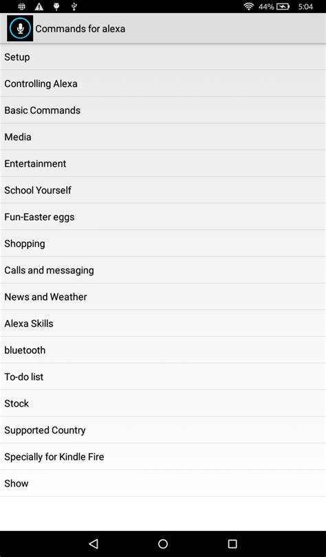 Commands For Alexa - App on Amazon Appstore