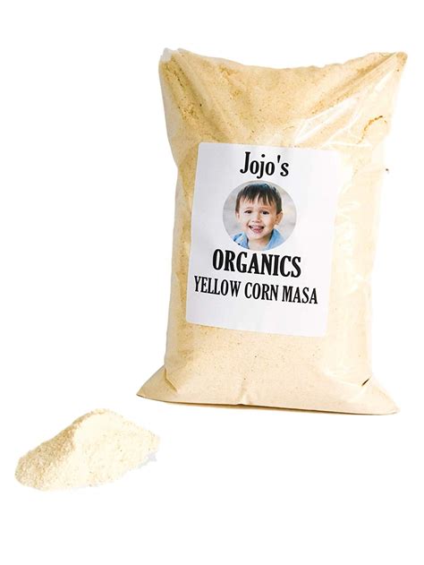 Jojo's Organics Masa Harina Yellow Corn Masa Flour 4 lbs (Pounds ...