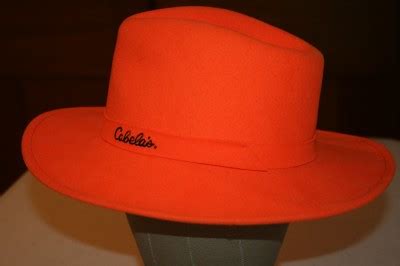 NEW LITE WOOL FELT CABELA'S HUNTER ORANGE HAT PACKABLE | eBay