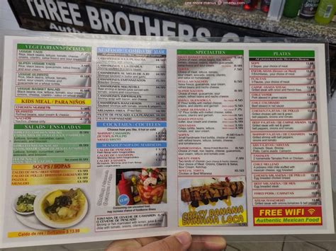 Online Menu of Three Brothers Grill Restaurant, Phoenixville ...