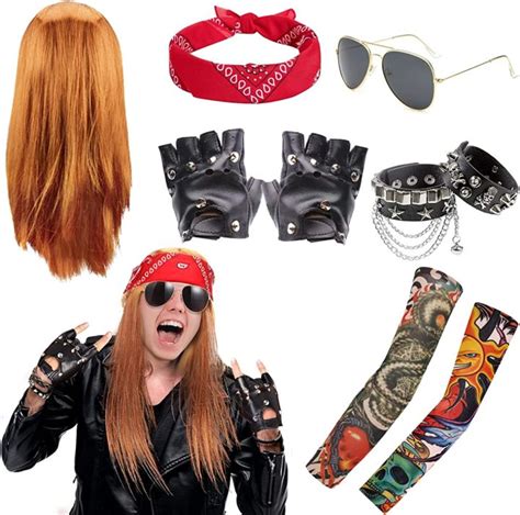 Rockstar Costume 80's Heavy Metal Nightclub Clothing Rock Fantasy ...