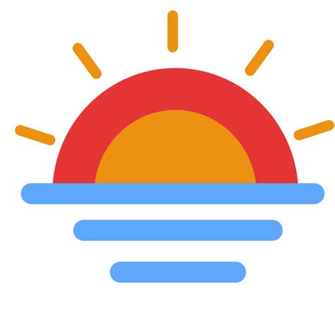 Sunrise icon. Free download transparent .PNG | Creazilla