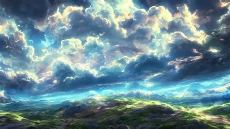 anime sky clouds, fantasy artwork, very very very | Stable Diffusion