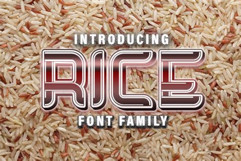 Rice Font Free Download - FreeFontDL