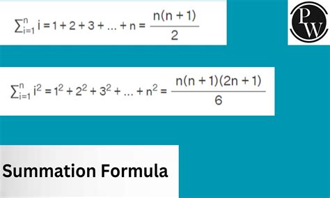 Summation Formula, Definition, Solved Examples