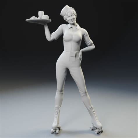 American Graffiti Mel's Diner Waitress 3D Printed 1:18 1:24 1:32 Available | eBay