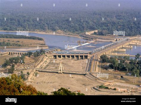 dam on river Ganga, haridwar, uttar pradesh, india Stock Photo - Alamy