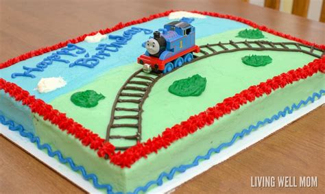 Thomas the Tank Engine Birthday Cake - Living Well Mom