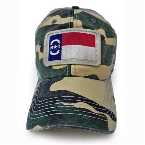 North Carolina Flag Patch Trucker Hat, Camouflage | S.L. Revival Co