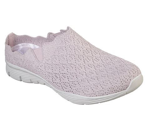 Skechers Women'S Seager-Westlake-Scalloped Engineered Knit Open Back ...