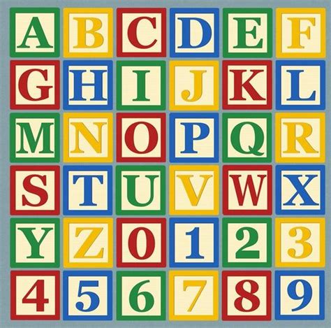 Alphabet Blocks Clipart, ABC Blocks Letter Clip Art, ABC Children's Block Letter Clipart ...