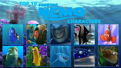 My Top 10 Favourite Finding Nemo Characters by TheTrainMrMenPonyFan on DeviantArt