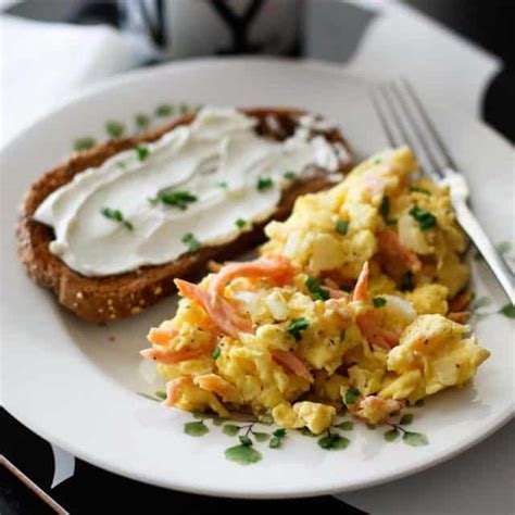 Salmon and Eggs Recipe | Smoked Salmon and Scrambled Eggs