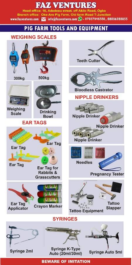 Piggery Equipment - Agriculture - Nigeria