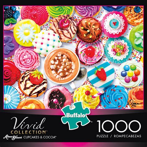 Buffalo Games Vivid Collection Cupcakes & Cocoa 1000 Piece Jigsaw ...