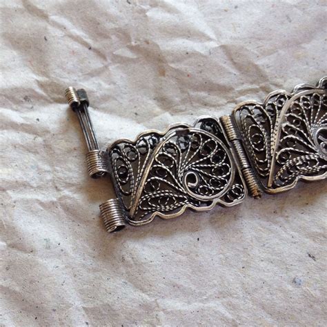 Fabulous Vintage Filigree Silver Bracelet – Fetheray