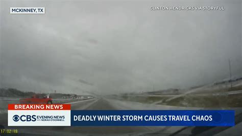 Deadly winter storm causes travel chaos | ice, road, rain and snow ...