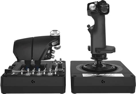 Logitech Gaming Pro Flight X56 Rhino Flight sim joystick USB PC Black incl. fader | Conrad.com