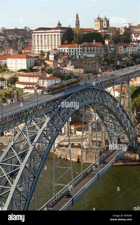 Dom Luis I Bridge. Built in 1887, the Dom Luis I Bridge is a two tier that spans the fast ...