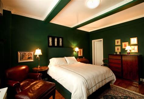 Pin by kim on House | Green bedroom walls, Green bedroom colors, Dark green walls