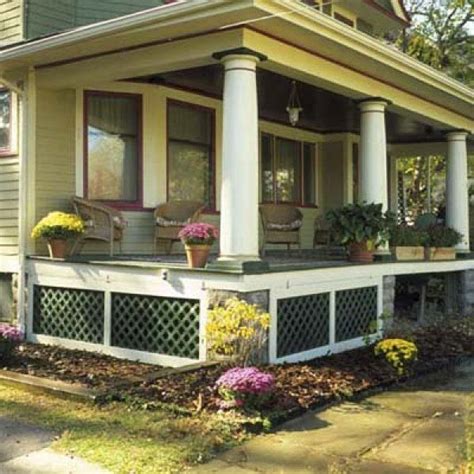 deck skirting ideas | Here is a nice example of how you can install skirting | Porch lattice ...