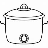 Slow cooker coloring Page Outline book Line Art Drawing  sketch template