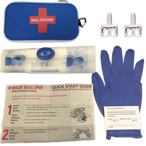 Naloxone Nasal Spray (Narcan) Kit - Complete kit (WITH DRUG) - Fully ...