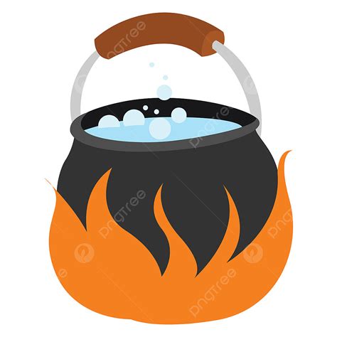 Boiling Pot Of Water Clipart Background