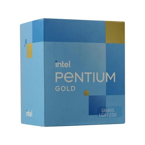 Intel Pentium Gold G6405 Core 10th Gen Generation Desktop Processor Box CPU APU 4MB Cache 4.1 ...