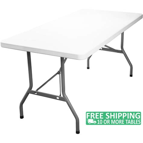 Advantage 8' Plastic Folding Table [ADV3096-WHITE] | 8 ft. Folding Tables | Plastic Folding Tables