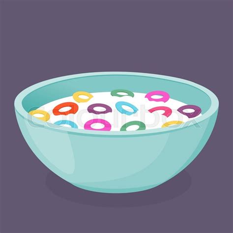 Vector illustration of a bowl of ... | Stock vector | Colourbox