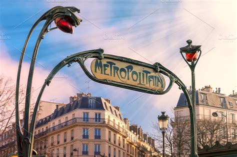 Art Nouveau entrance sign of Paris Metro, France ~ Nature Photos ...