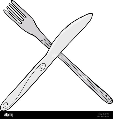 Cartoon Knife And Fork