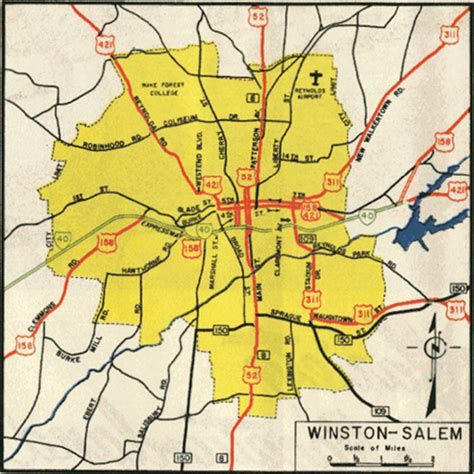 Winston Salem Road Map