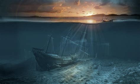 Ghost ship series Pirate shipwreck Digital Art by George Grie - Pixels