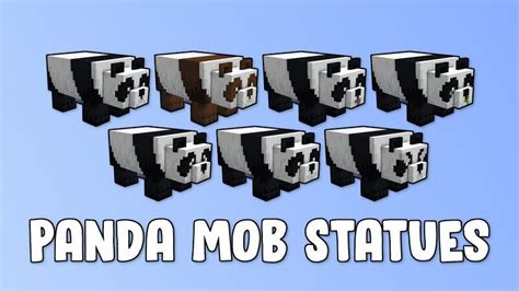 Panda Mob Statues Minecraft Map | Minecraft, Panda, Statue