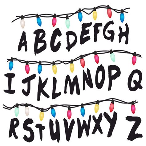 Stranger Things Alphabet Wall Printable