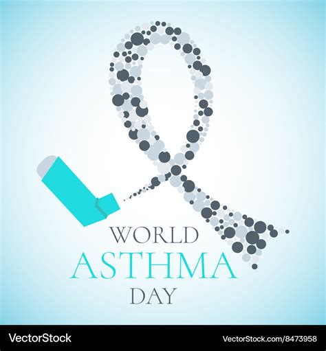 World asthma day poster Royalty Free Vector Image