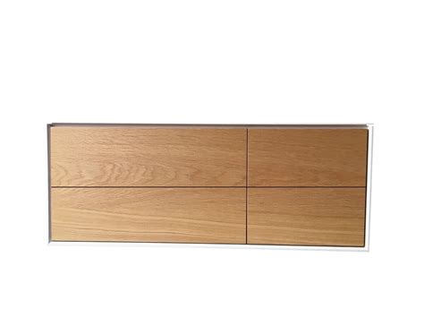 ISSY Glide Twin 1000mm - 1300mm Custom Wall Hung Vanity Unit Single Bowl 4 Drawers Oak from Reece