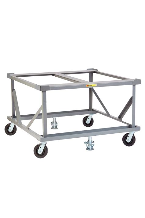 Little Giant 40" X 48" Fixed Height Mobile Pallet Stand open-base Open Top Deck Corner Load ...