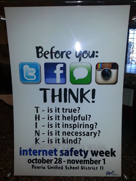 Student Internet Safety Week Work - to put in labs/classrooms for year ...