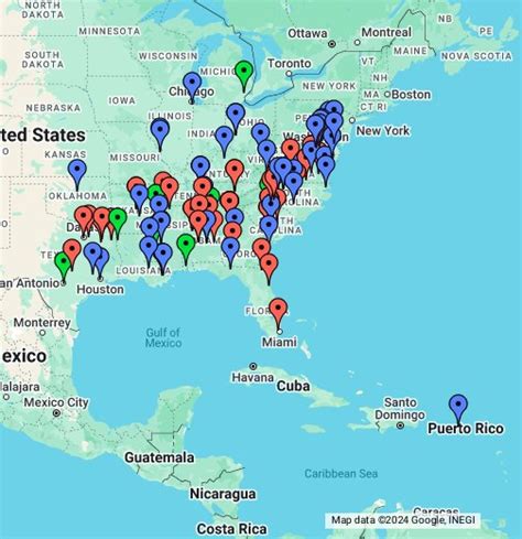 Map of Historically Black Colleges & Universities (HBCU) - TodaysDrum.com - Google My Maps