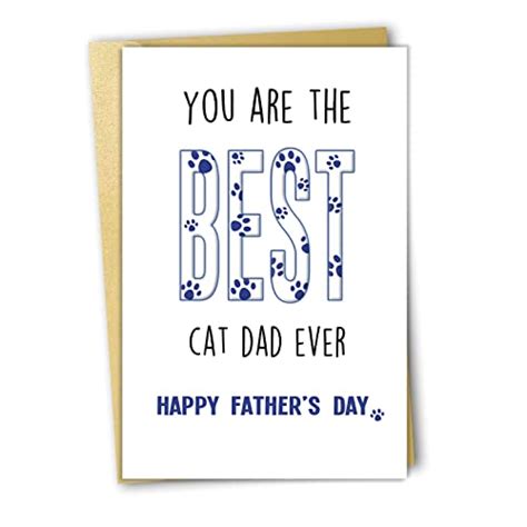 Funny Father's Day Card for Cat Daddy | Awesome Cat Gifts