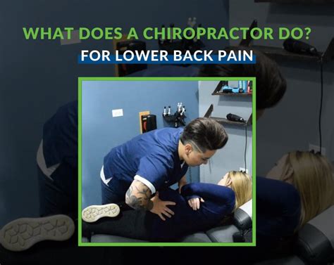 What Does A Chiropractor Do For Lower Back Pain?