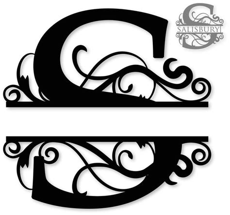 Split Letter Monogram Free Svg | AdinaPorter