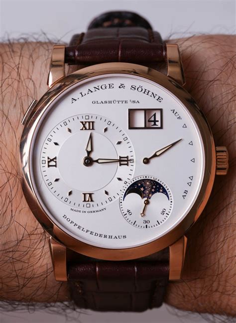 A. Lange and Sohne Lange 1 Moon Phase Watch Review #watches # ...