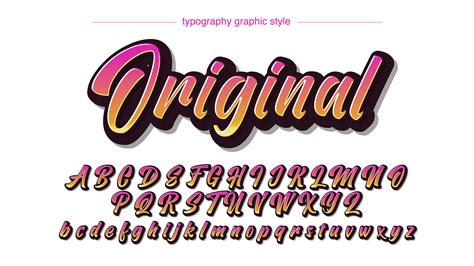 Modern Colorful Summer Calligraphy Font 940946 Vector Art at Vecteezy