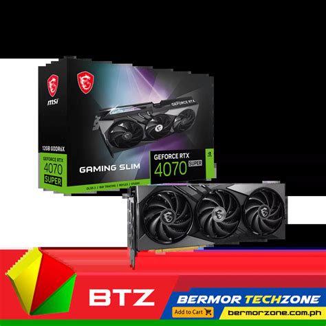 MSI GeForce RTX 4070 SUPER 12G GAMING X SLIM Graphics Card | Bermor Techzone